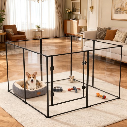 Large acrylic dog - large,