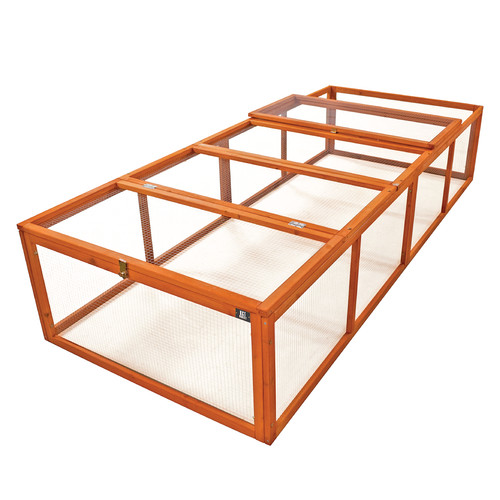 8ft wooden pet run - wooden,